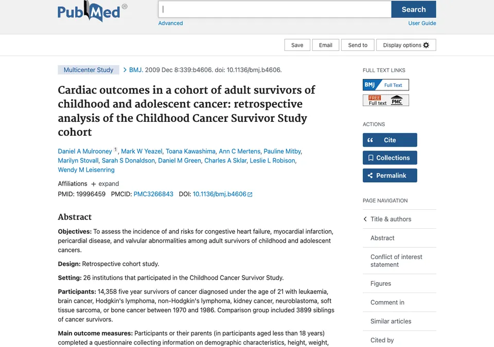Cardiac Outcomes in a Cohort of Adult Survivors of Childhood and Adolescent Cancer: Retrospective Analysis of the Childhood Cancer Survivor Study Cohort